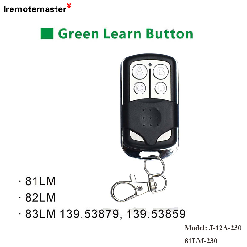 Za 81LM 82LM 83LM Green Learn Button 390MHz daljinski odašiljač vrata za vrata